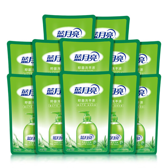 藍(lán)月亮 蘆薈抑菌 99.95 洗手液泡沫豐富套裝:500g袋裝洗手液補(bǔ)充裝*12