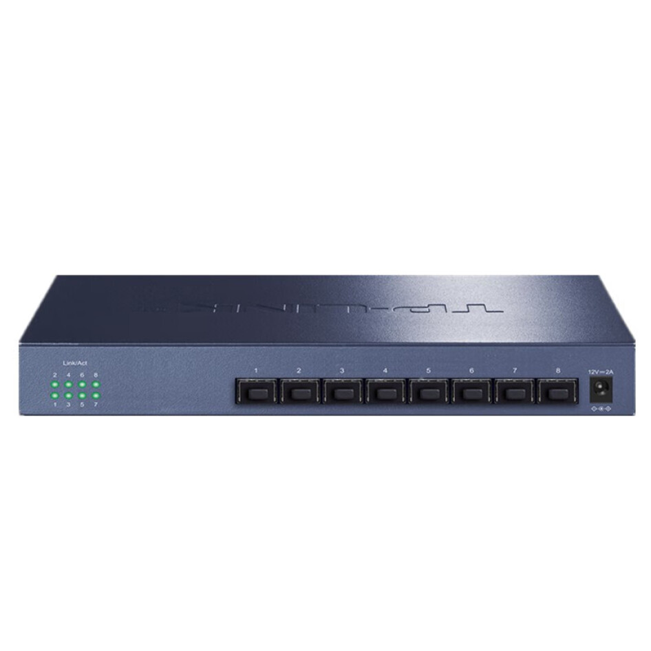普聯（TP-LINK） 8口全萬兆SFP+光口 非網管 以太網交換機 TL-ST1008F