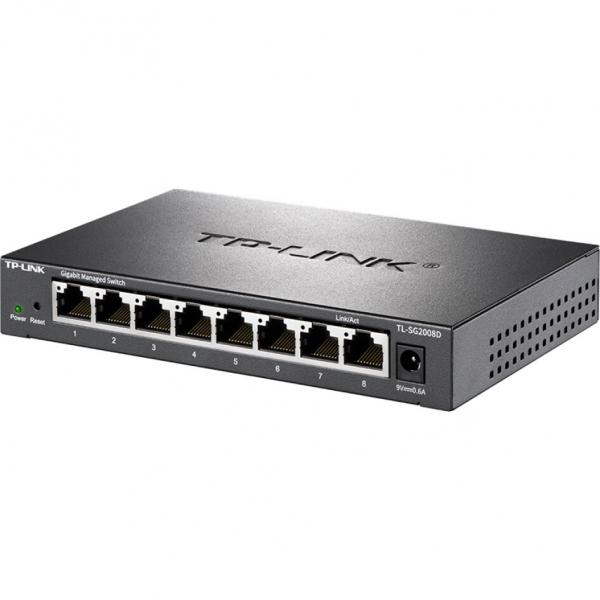 TP-LINK  云交換 TL-SG2008D 8口全千兆Web網管 云管理交換機 網線分線器