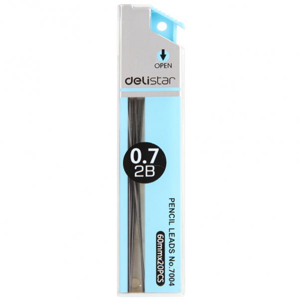 得力 自動鉛筆芯  2B 0.7mm  7004