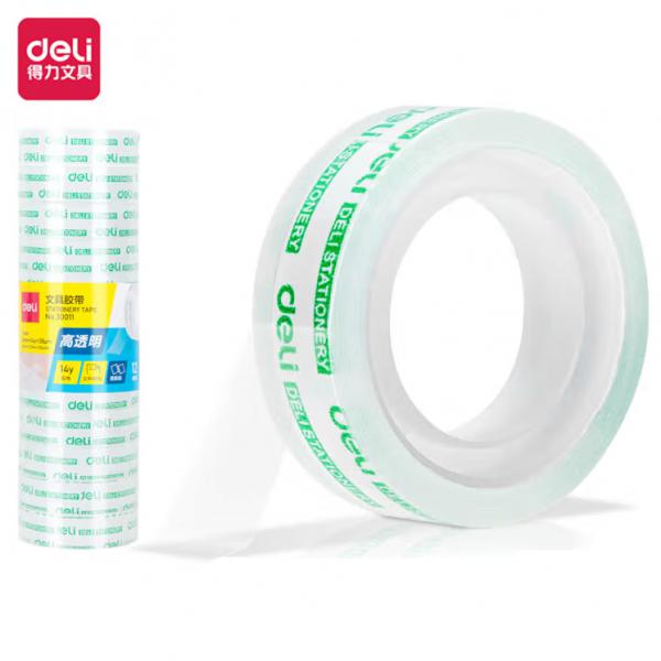 得力(deli) 膠帶/小膠帶 12mm*30y(27.4m/卷)  30015 單卷出售