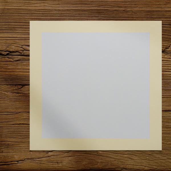 涇徽堂 加厚宣紙卡紙 內白方外淺仿古 方形 38*38cm 10張/包