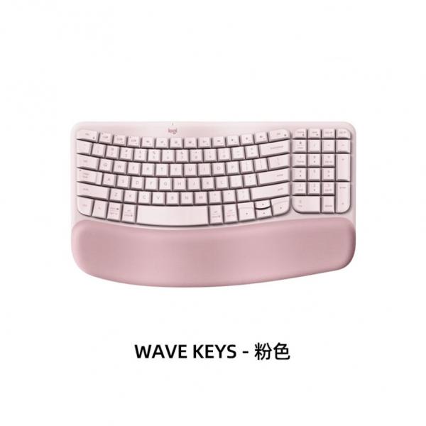 羅技（Logitech）Wave Keys波浪鍵盤 人體工學鍵盤  粉色
