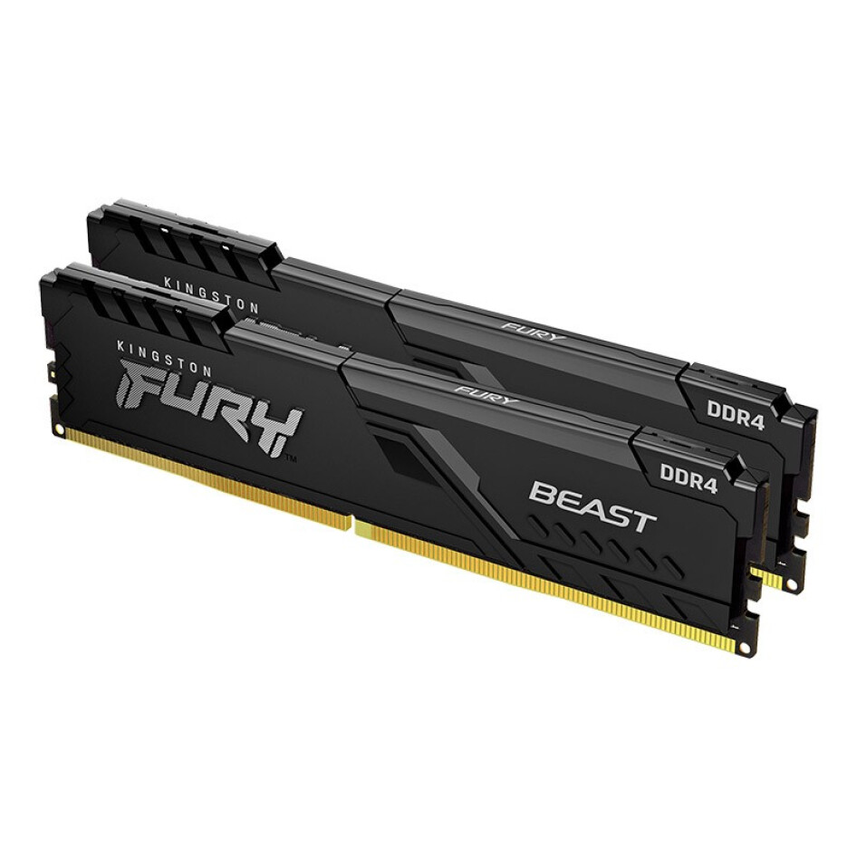 金士頓（Kingston）FURY 16GB DDR4 3200 C16 臺式機內存條 Beast野獸系列 駭客神條