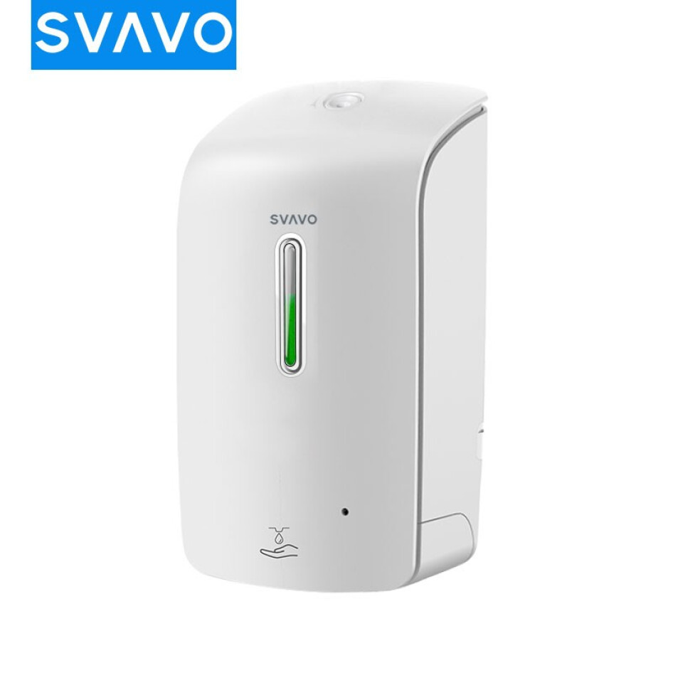 瑞沃（SVAVO）感應皂液器 自動洗手機 壁掛式泡沫洗手液機 PL-151055 白色 滴液款
