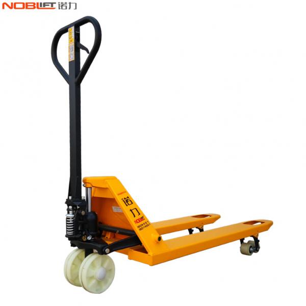 諾力（NOBLELIFT）叉車 手動(dòng)液壓托盤搬運(yùn)車 DF3T 手推平板拖車 DF3噸 550*1150MM（尼龍輪）