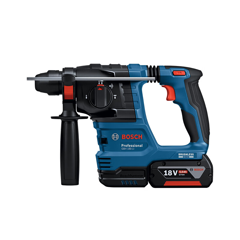 博世（BOSCH）GBH 185-LI 18V鋰電無刷電錘充電式多功能電鉆沖擊鉆 5.0Ah電池*2
