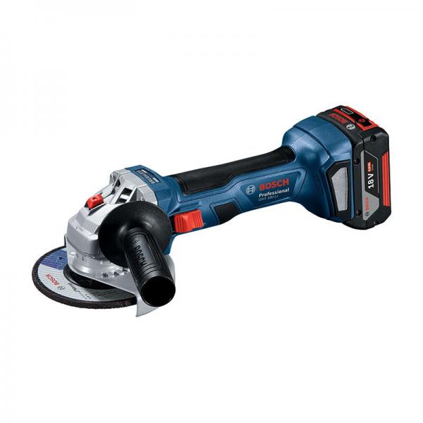 博世（Bosch）GWS180-LI 充電式角磨機 兩電一充套裝 無刷電動工具 06019H9081