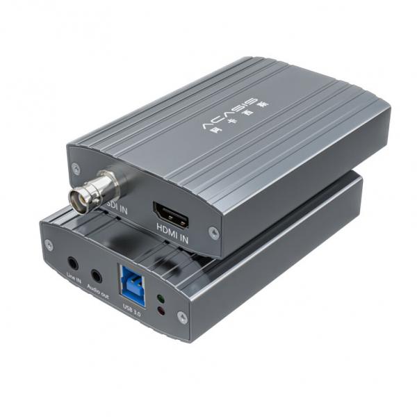 阿卡西斯  SDI/HDMI 兩路采集卡 適配攝像機單反相機網絡教學視頻帶貨電商直播 U3SDH