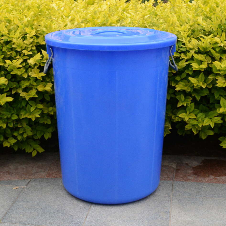 科力邦（Kelibang） 塑料桶  有蓋 50L 藍(lán)色 KB3002
