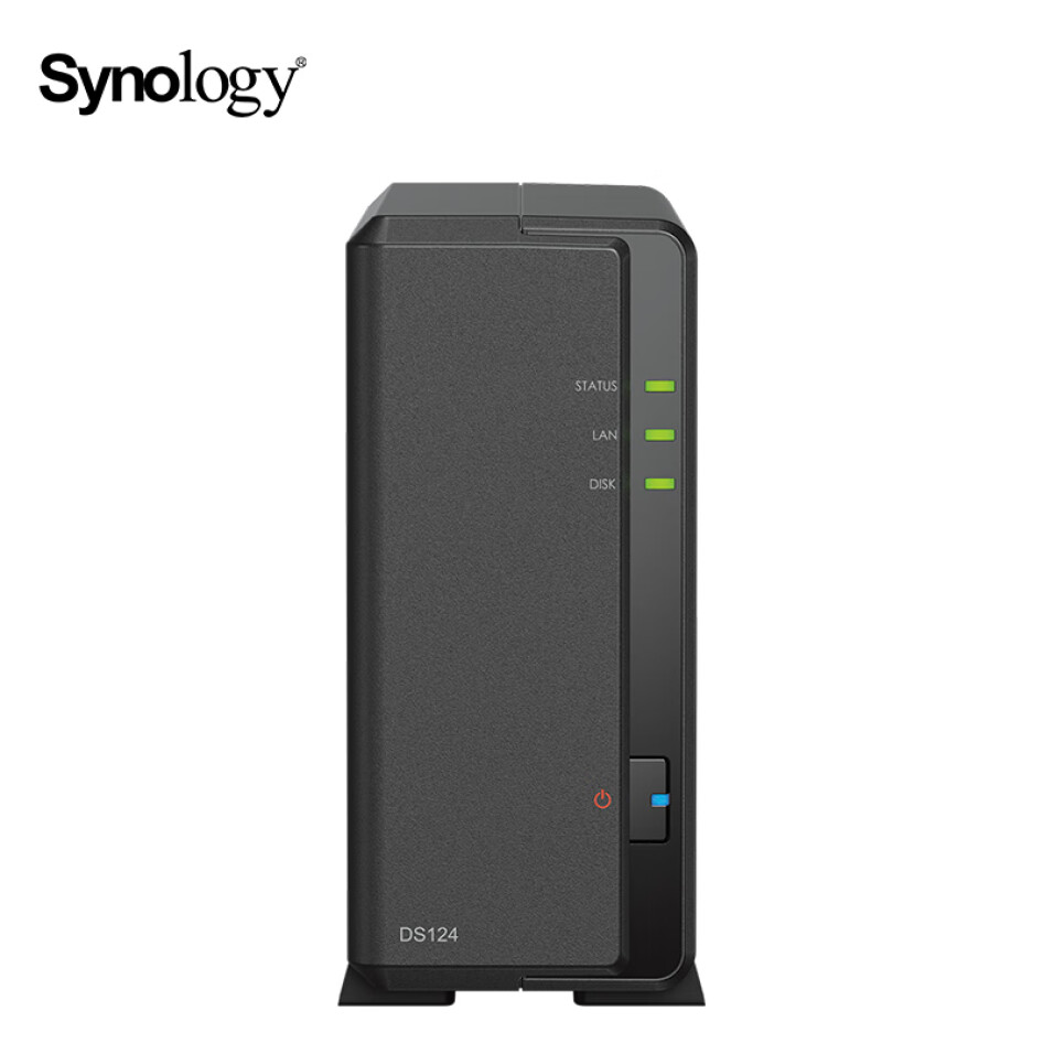 群暉（Synology） DS124 四核心 單盤位 NAS網(wǎng)絡(luò)存儲(chǔ)