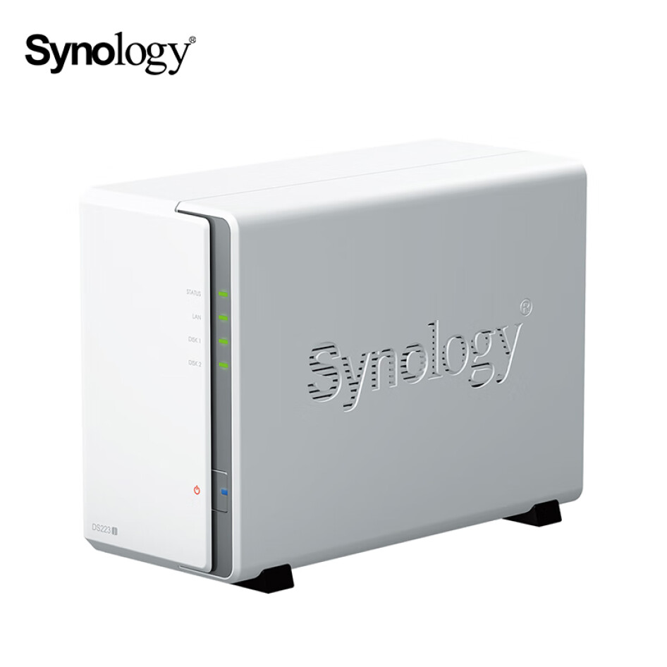 群暉（Synology）DS223j 雙盤(pán)位 NAS網(wǎng)絡(luò)存儲(chǔ)服務(wù)器