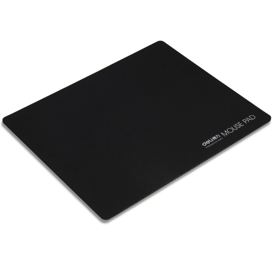 得力(deli)  鼠標墊 辦公用品  黑色 270*220mm 3691