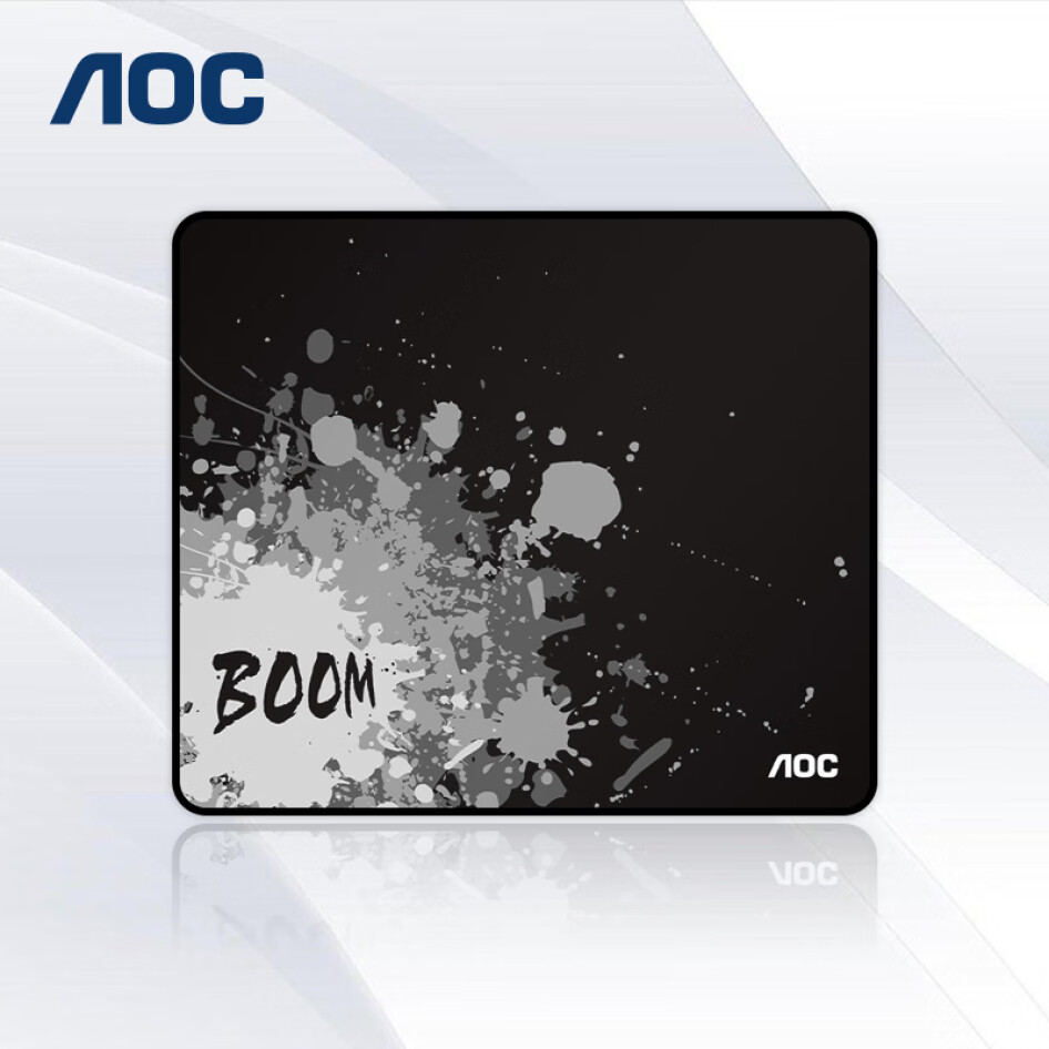 AOC 鼠標(biāo)墊 350*300*4mm 加厚鎖邊  M131/93 BOOM 黑色