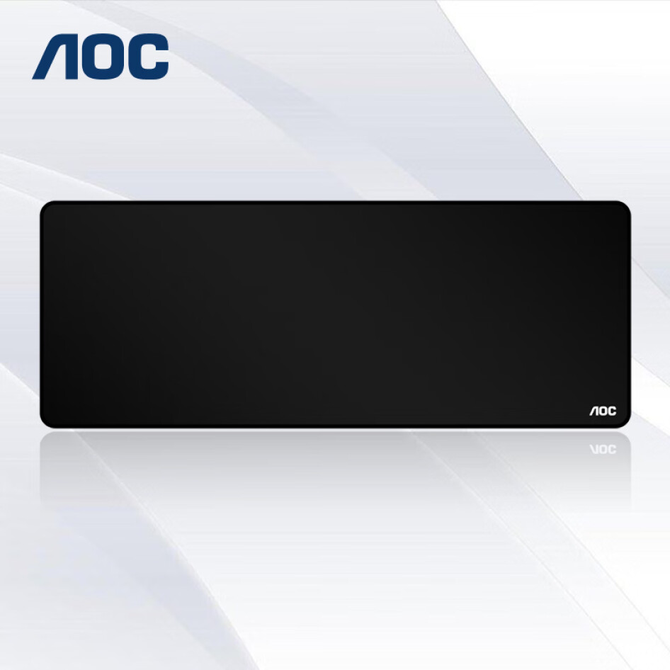 AOC  長款鼠標墊 780*300*2mm 加厚鎖邊  黑色 M205/93