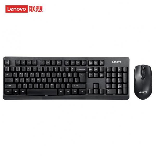 聯想（Lenovo）無線鍵盤鼠標套裝 無線鍵鼠套裝  KN101 黑色