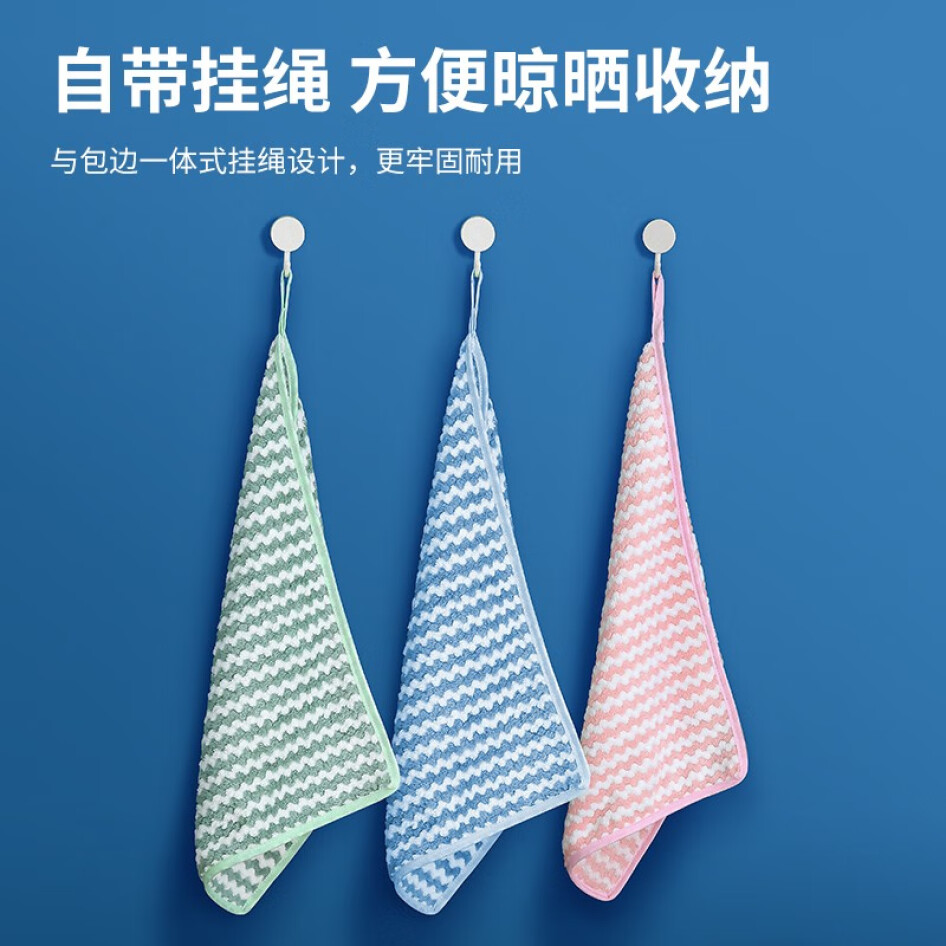 LYNN 珊瑚絨抹布 干濕兩用 三色裝一組  30*30 三條裝