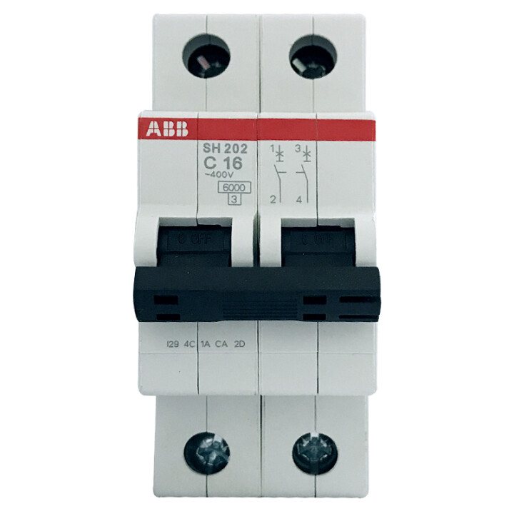 ABB 斷路器 2P16A空氣開關(guān)雙極微型空開 SH202-C16