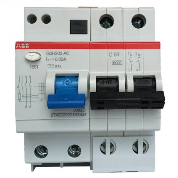 ABB 斷路器 漏電保護(hù)器 2P63A 斷路器開關(guān) 空氣開關(guān)漏 GSH202 AC-C63