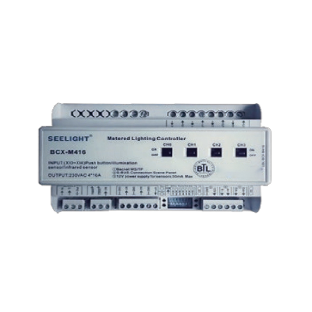 銳捷創通 4路 16A 帶計量照明開關控制 BCX-M416