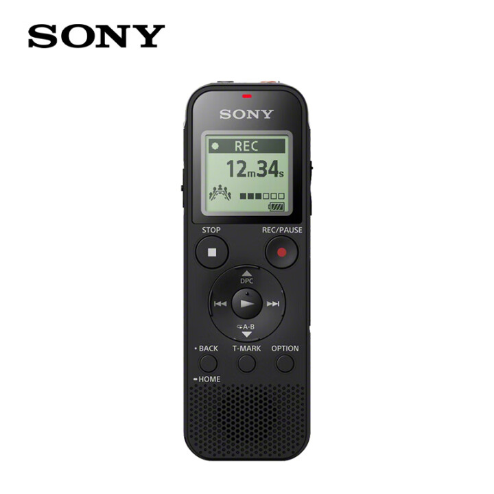 索尼（SONY）錄音筆 ICD-PX470 4GB 黑色 支持PCM線性錄音 大直徑揚聲器