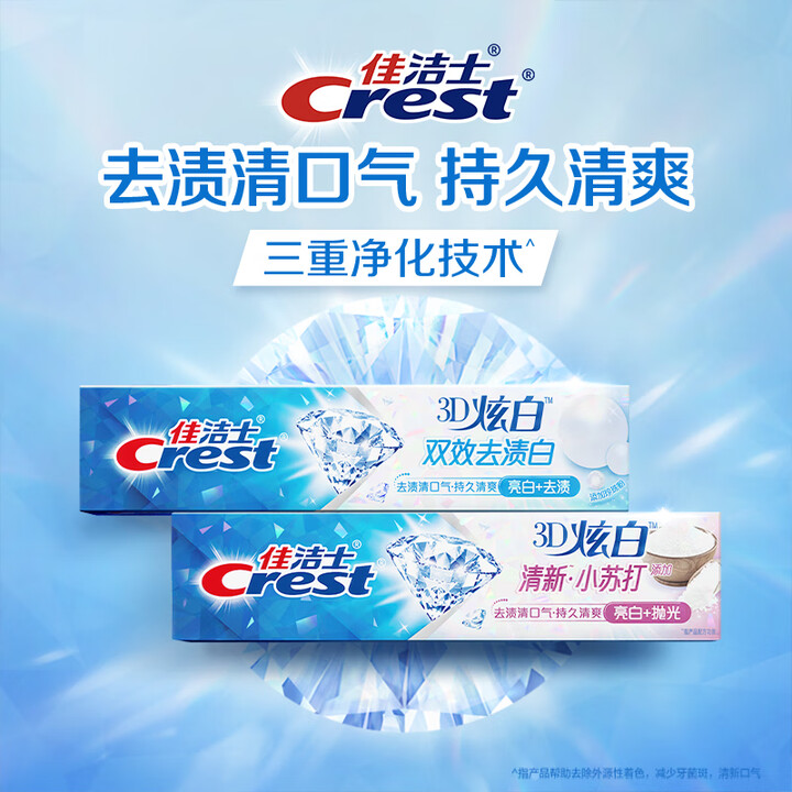佳潔士 3D炫白竹炭牙膏 170g  防蛀含氟 清新口氣