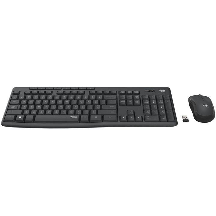 羅技（Logitech）MK295 無(wú)線鍵鼠套裝 全尺寸 帶無(wú)線 2.4G接收器 黑