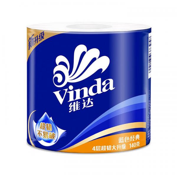 維達 藍色經典卷紙  4層 加厚不易破  140g/卷 單卷裝
