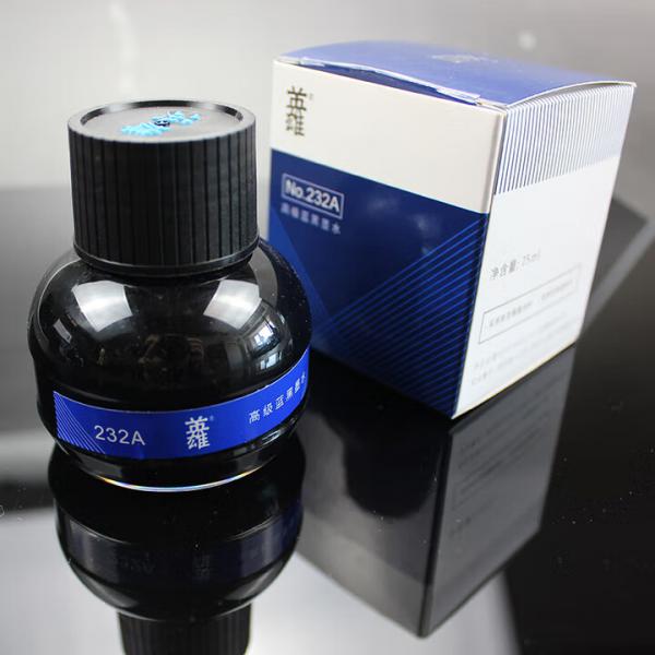英雄（HERO）鋼筆專用墨水 大容量 232A 藍黑色 75ML-非碳素