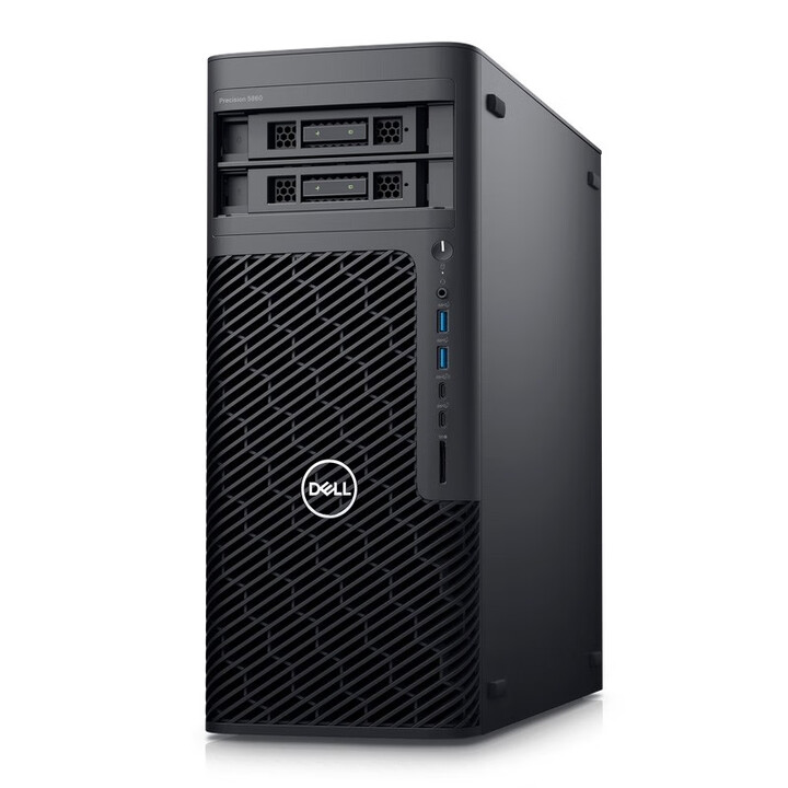 戴爾（DELL）Precision T5860 圖形工作站 W5-2455X/128G/1T SSD/8T 機械/A5500-24G/1350W /27英寸